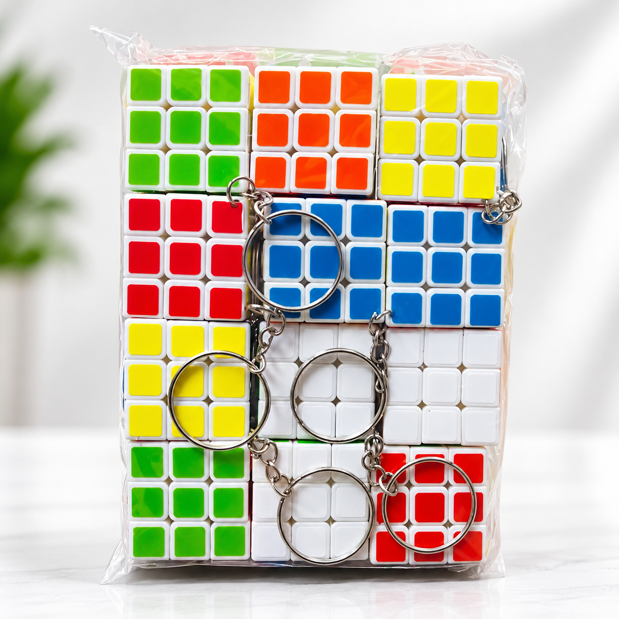 Rubik’s Cube Keychain (Mini 3×3 Puzzle Keychain